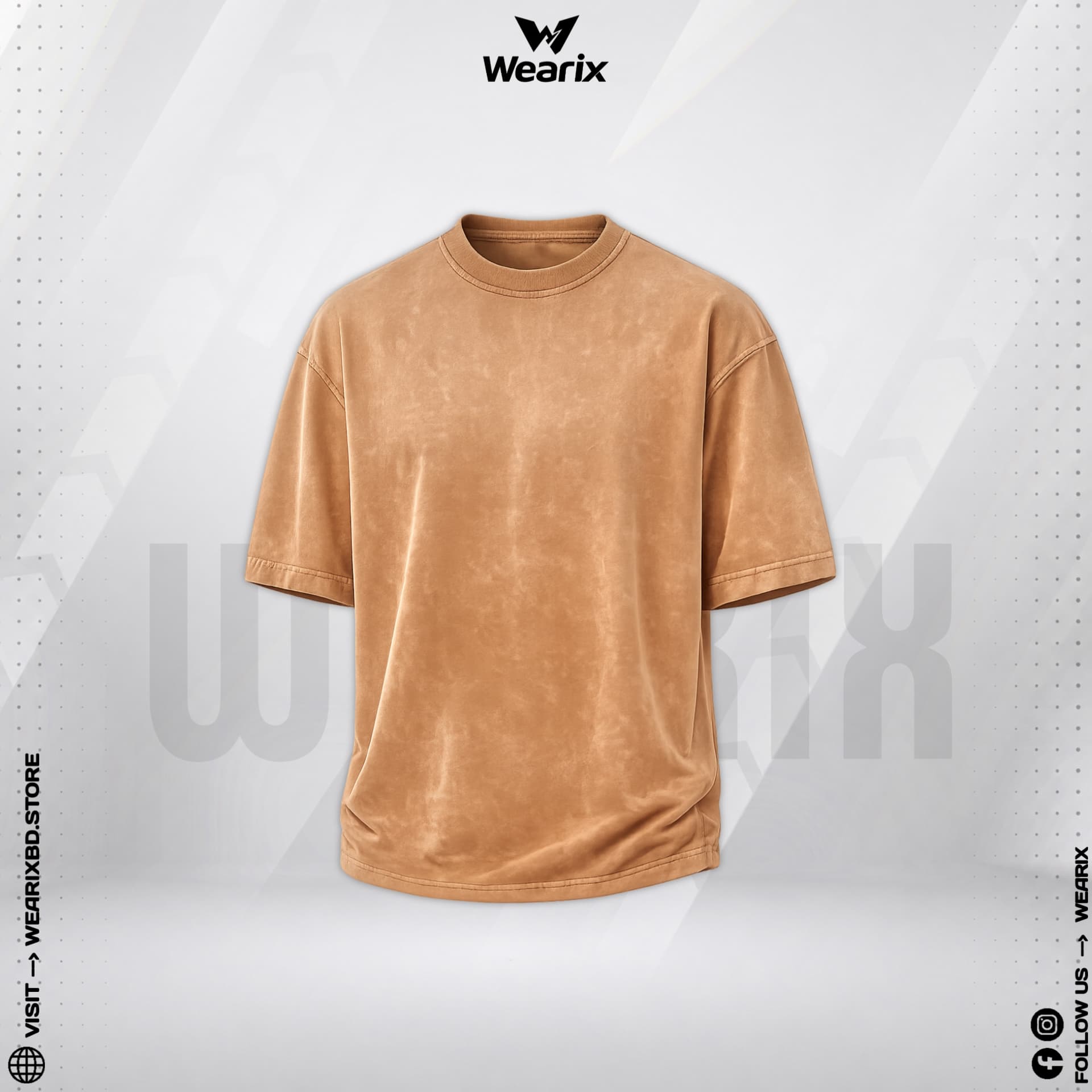 Acid Wash Solid Dropsholder T-shirt 