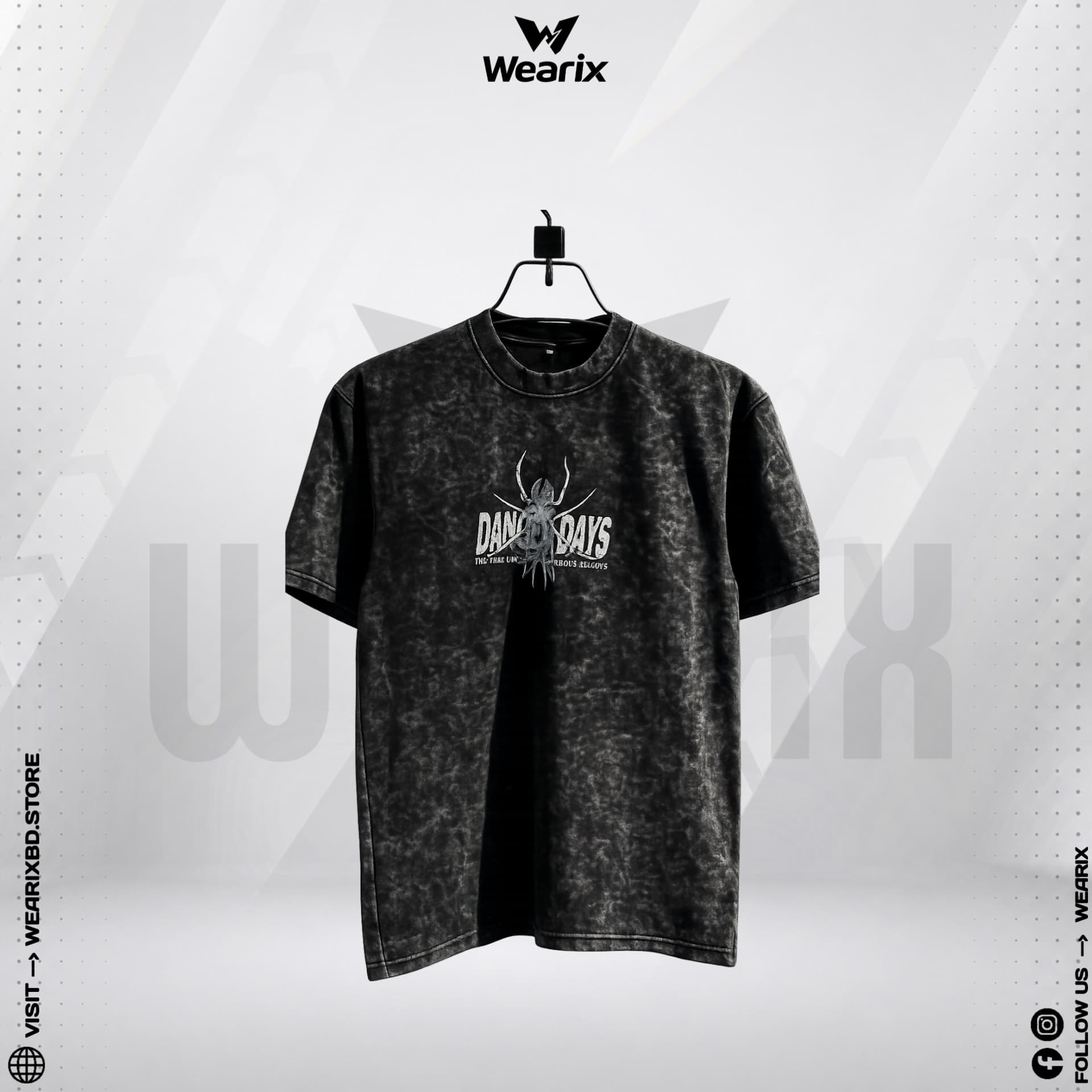 Premium Acid Wash Dropsholder T-shirt 