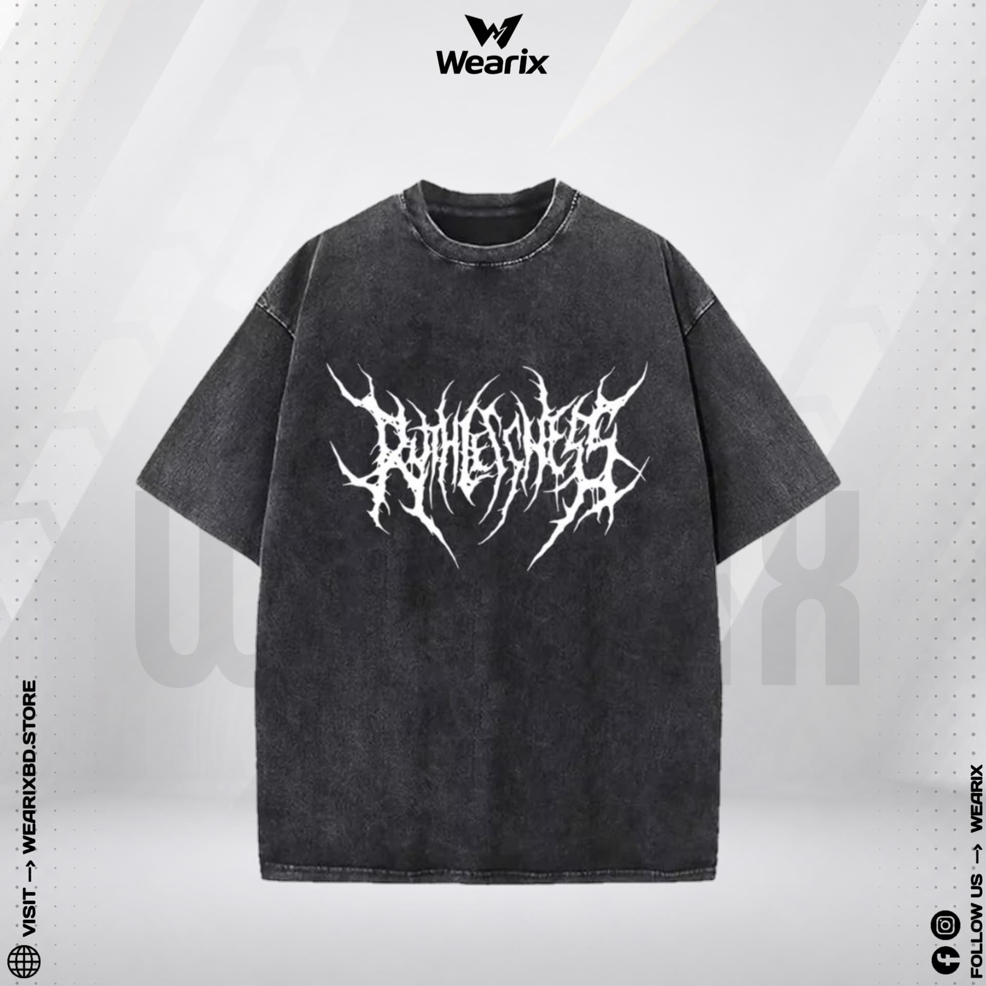 Premium Acid Wash DropSholder Tshirt